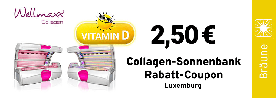 Collagen Solarium Coupon Luxemburg 2,50€