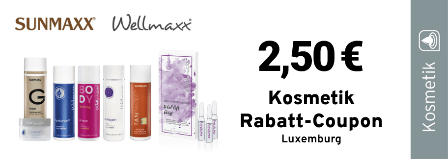 Kosmetik Coupon Luxemburg 2,50€