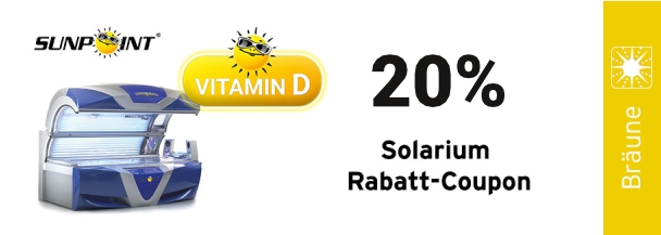Solarium Rabatt Coupon 20%